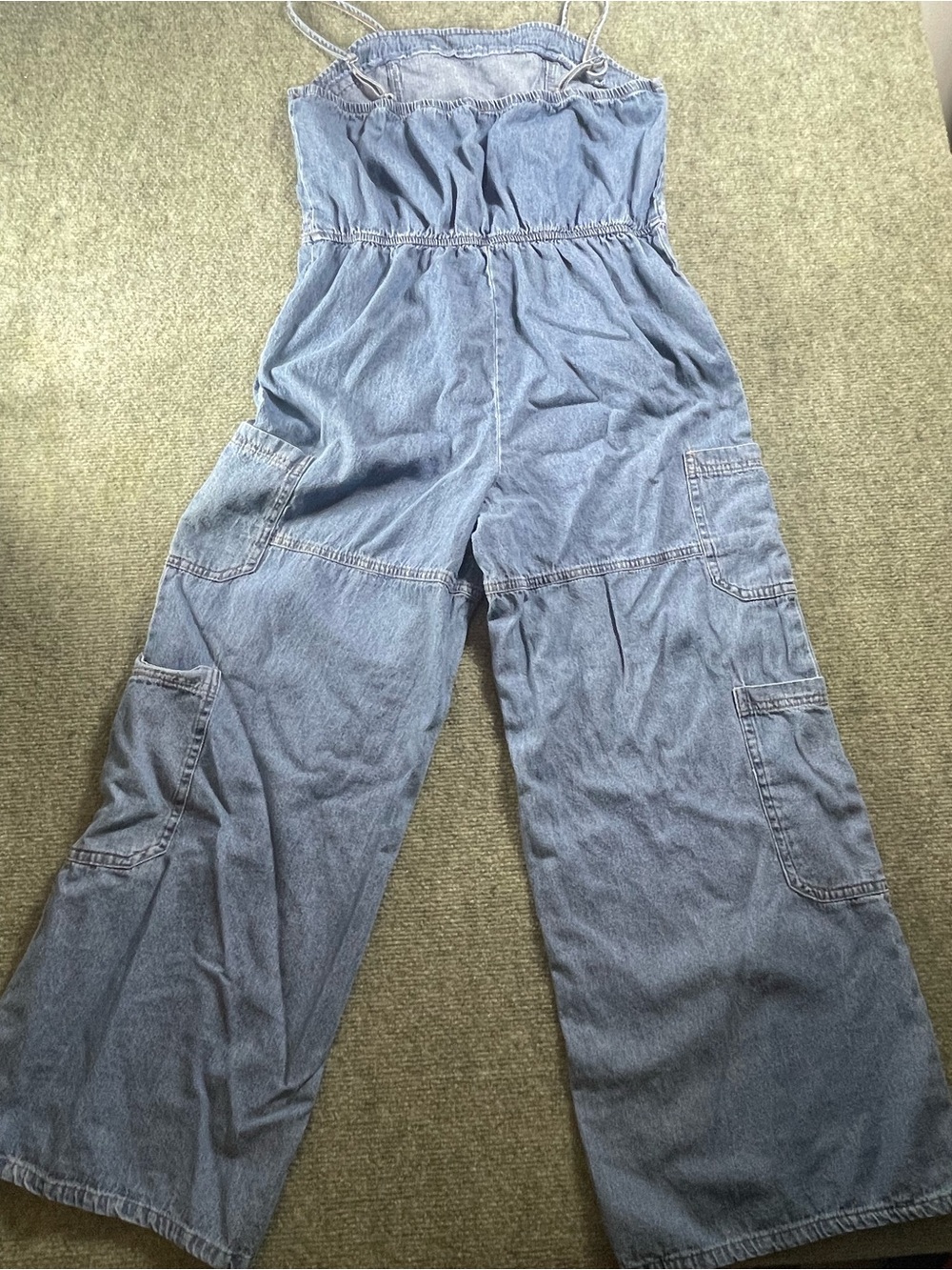 lilt Light Blue Denim‎ jumpsuit  XL(14/16) - Picture 13 of 13